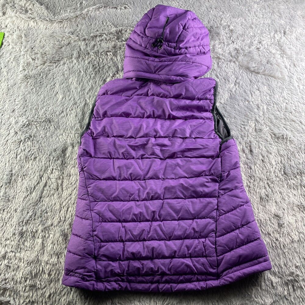 Tangerine Vest Womens Small Purple Puffer Hooded Hiking Outdoor Casual Gorp - Picture 6 of 7